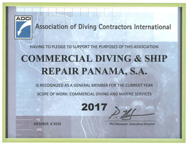 Commercial diving panama certifications Commercial diving panama certifications